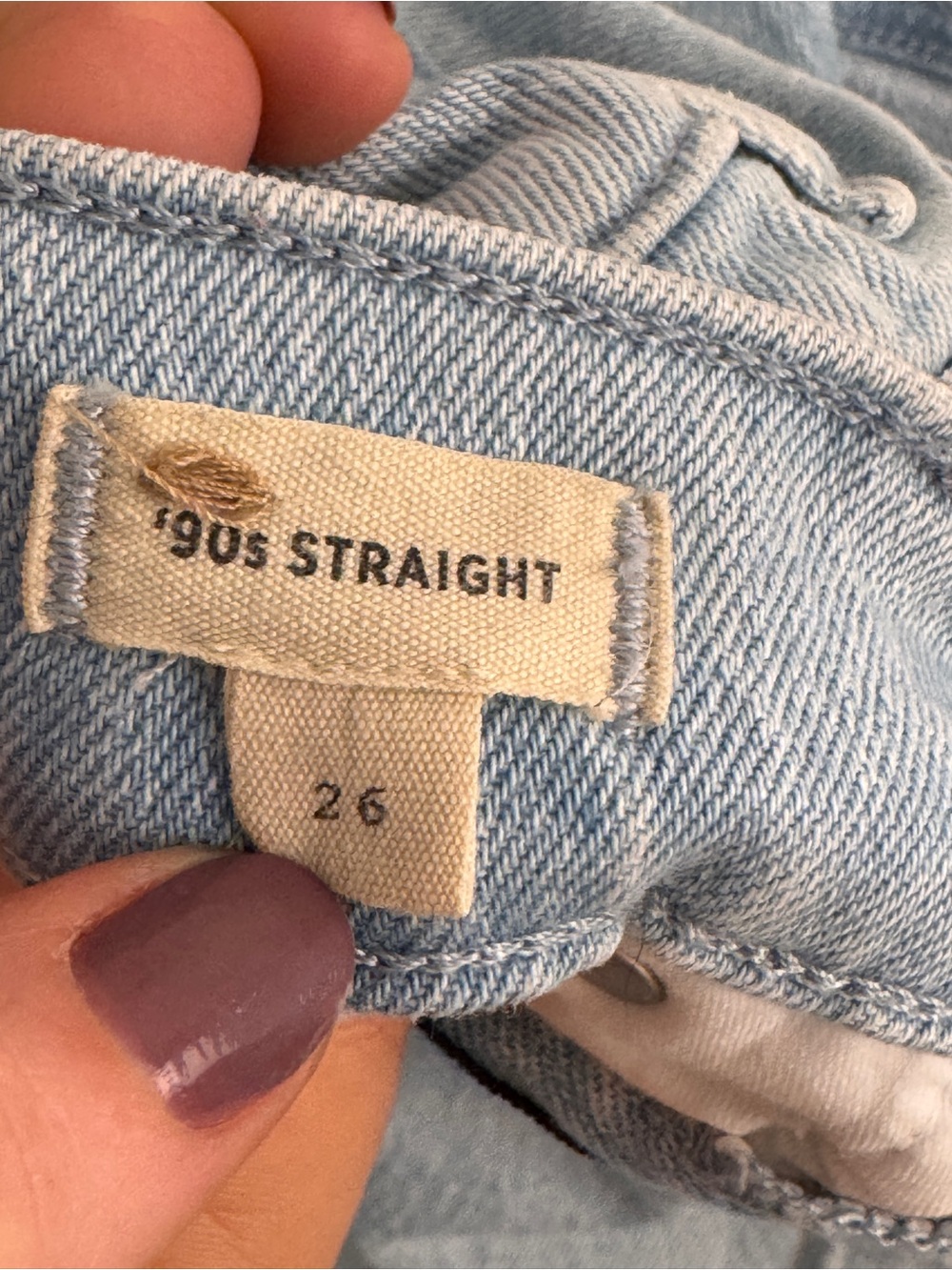 Madewell the '90s straight jean in ward wash - Picture 5 of 7
